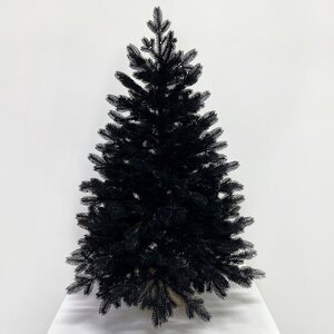 Настольная елка в мешочке Черная 90 см, ЛИТАЯ 100% Max Christmas фото 1