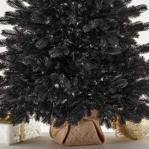 Настольная елка в мешочке Черная 70 см, ЛИТАЯ 100% Max Christmas фото 4