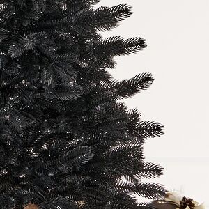 Настольная елка в мешочке Черная 70 см, ЛИТАЯ 100% Max Christmas фото 3