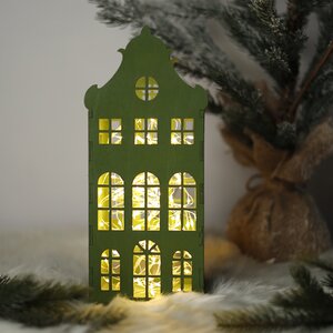 Декоративный домик Амстердам 27 см светло-зеленый Christmas Apple фото 3