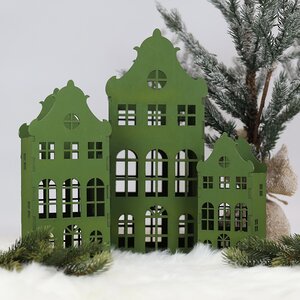 Декоративный домик Амстердам 27 см светло-зеленый Christmas Apple фото 2