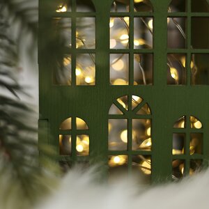 Декоративный домик Амстердам 20 см светло-зеленый Christmas Apple фото 4