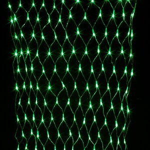 Гирлянда Сетка 1.5*1 м, 144 зеленых LED ламп, прозрачный ПВХ, уличная, соединяемая, IP44 Snowhouse фото 2