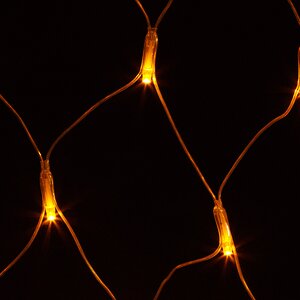 Гирлянда Сетка 1.5*1 м, 144 желтых LED ламп, прозрачный ПВХ, уличная, соединяемая, IP44 Snowhouse фото 3