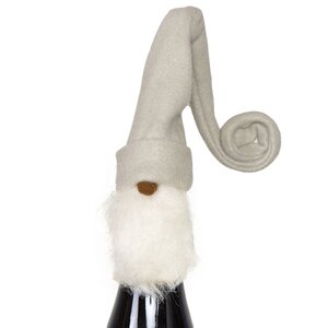 Украшение на бутылку Колпак Гнома Роланда 48 см, серый Swerox фото 1