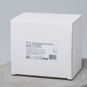 Светодиодная гирлянда Мультишарики 25 мм 70 красных LED ламп 10 м, черный ПВХ, соединяемая, IP44 Snowhouse фото 4