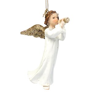 Елочное украшение "Ангел с дудочкой", 10 см, подвеска Goodwill фото 1