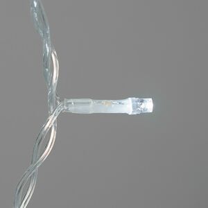 Светодиодный занавес Quality Light 2*3 м, 600 холодных белых LED ламп, мерцание, прозрачный ПВХ, соединяемый, IP44 BEAUTY LED фото 2