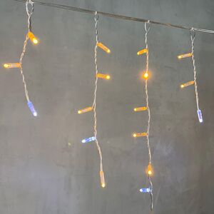 Светодиодная бахрома Quality Light Cap 3.1*0.5 м, 120 желтых LED, холодное мерцание, прозрачный ПВХ, соединяемая, IP65 BEAUTY LED фото 2