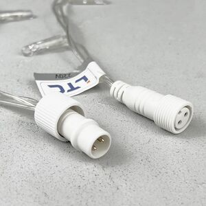 Светодиодная бахрома Quality Light Cap 3.1*0.5 м, 120 желтых LED, холодное мерцание, прозрачный ПВХ, соединяемая, IP65 BEAUTY LED фото 7