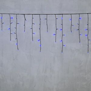 Светодиодная бахрома Quality Light 4.9*0.5 м, 240 синих LED, черный ПВХ, соединяемая, IP44 BEAUTY LED (Бьюти Лэд) фото 5