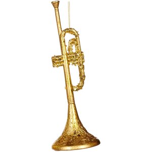Елочная игрушка Труба - Jazz Melody 25 см, подвеска Goodwill фото 1