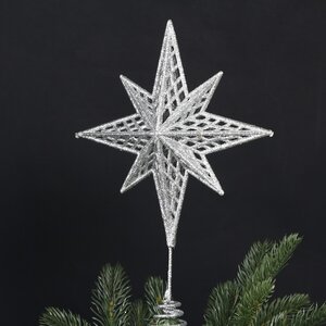 Елочная верхушка Christmas Star 31 см серебряная Goodwill фото 3