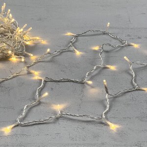 Светодиодная гирлянда 24V Quality Light 100 теплых белых LED ламп 10 м, прозрачный ПВХ, соединяемая, IP44 BEAUTY LED фото 5