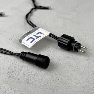 Светодиодная гирлянда Quality Light 100 синих LED ламп 10 м, с мерцанием, черный ПВХ, соединяемая, IP44 BEAUTY LED (Бьюти Лэд) фото 7