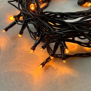 Светодиодная гирлянда 24V Quality Light 100 желтых LED ламп 10 м, черный ПВХ, соединяемая, IP44 BEAUTY LED (Бьюти Лэд) фото 2
