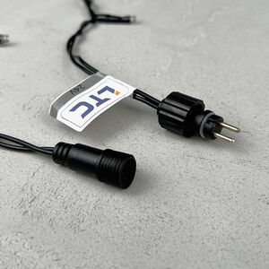 Светодиодная гирлянда 24V Quality Light 100 желтых LED ламп 10 м, черный ПВХ, соединяемая, IP44 BEAUTY LED (Бьюти Лэд) фото 7