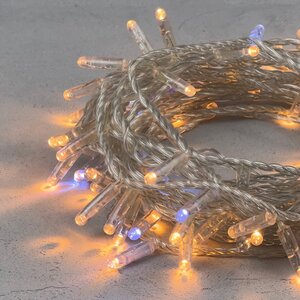 Светодиодная гирлянда Quality Light Cap 100 экстра теплых белых LED, холодное мерцание, 10 м, прозрачный ПВХ, соединяемая, IP65 BEAUTY LED фото 6