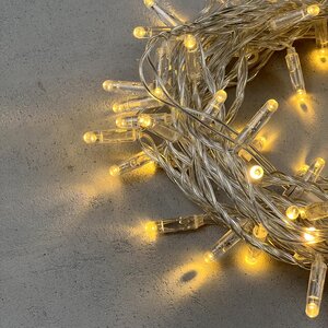 Светодиодная гирлянда Quality Light Cap 100 теплых белых LED, 10 м, прозрачный ПВХ, соединяемая, IP65 BEAUTY LED фото 2
