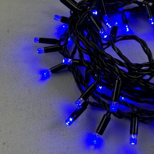 Светодиодная гирлянда Quality Light Cap 100 синих LED, 10 м, черный ПВХ, соединяемая, IP65 BEAUTY LED фото 3