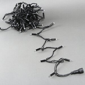 Светодиодная гирлянда Quality Light Cap 100 разноцветных LED, 10 м, черный ПВХ, соединяемая, IP65 BEAUTY LED фото 7