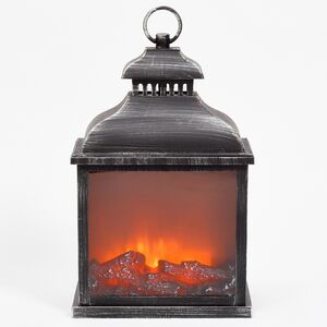 Декоративный фонарь - камин Джованни 39*25 см, батарейки Peha фото 2