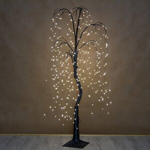 Светодиодное дерево Звёздная Ива 120 см, 320 теплых белых LED ламп, IP44 Peha фото 1