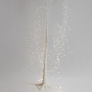 Светодиодное дерево Звёздная альпийская Ива 120 см, 320 теплых белых LED ламп, IP44 Peha фото 3