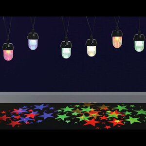 Новогодняя гирлянда Звездное Ассорти, 6 лампочек с разноцветным светом, 2.5 м, IP44 Peha фото 2