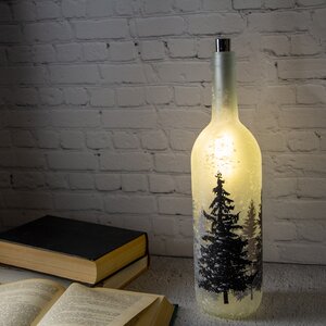 Декоративный светильник бутылка Заколдованный Лес 35 см, на батарейках Peha фото 1