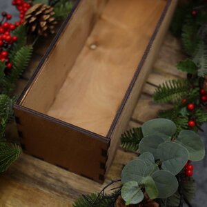 Деревянный подарочный ящик Wood Line: Merry Xmas 35 см Christmas Apple фото 9