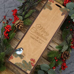 Деревянный подарочный ящик Wood Line: Merry Xmas 35 см Christmas Apple фото 6