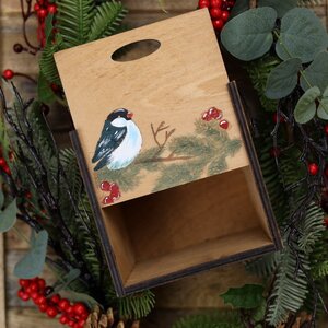 Деревянная подарочная коробка Wood Line: Mini 13 см Christmas Apple фото 1
