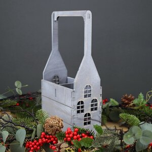 Подарочный ящик для вина Домик Нарден 37*19 см, для двух бутылок Christmas Apple фото 2