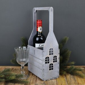Подарочный ящик для вина Домик Нарден 37*19 см, для двух бутылок Christmas Apple фото 3