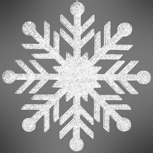 Снежинка Резная 50 см белая, пеноплекс МанузинЪ фото 3