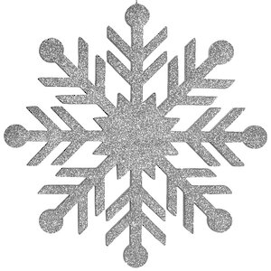 Снежинка Резная 40 см серебряная, пеноплекс МанузинЪ фото 3