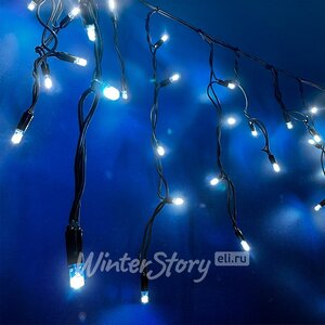 Светодиодная бахрома Rich Led Cap 3.1*0.5 м, 112 холодных белых LED ламп, черный КАУЧУК, соединяемая, IP65 Rich Led фото 2