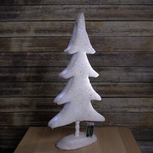 Декоративная светящаяся елка Лапландия 60 см на батарейках, 12 холодных белых LED ламп Peha фото 1