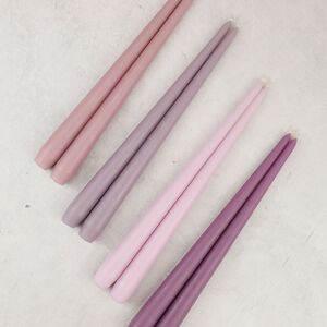 Высокие свечи 40 см Андреа Velvet роза menta, 10 шт Candleslight фото 5