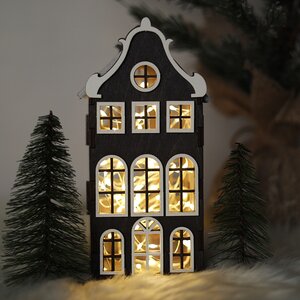 Домик с подсветкой Амстердам 20 см Christmas Apple фото 1