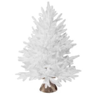 Настольная белая елка в мешочке Сапфир 80 см, ЛИТАЯ 100%