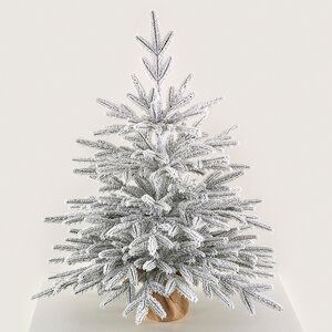 Настольная елка в мешочке Семирамида заснеженная 70 см, ЛИТАЯ 100% Max Christmas фото 1