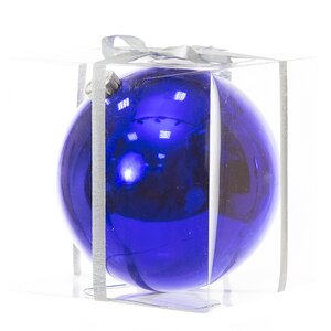Пластиковый шар 15 см синий глянцевый Snowhouse Snowhouse фото 1