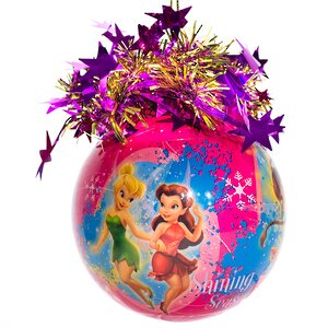 Пластиковый елочный шар Фея Динь-Динь с Подружками 9.5 см