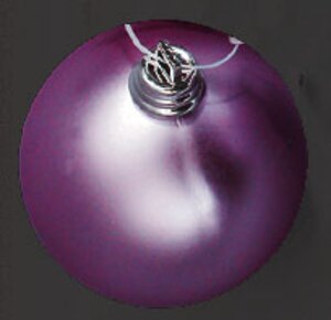 Пластиковый матовый шар ЭЛИТ 6 см фиолетовый Holiday Classics фото 1