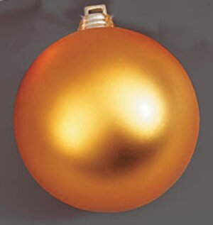 Пластиковый матовый шар ЭЛИТ 6 см темное золото Holiday Classics фото 1