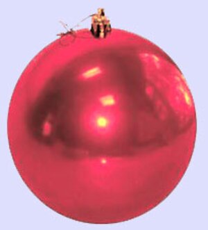 Пластиковый глянцевый шар 5.5 см розовый, 8 шт MOROZCO фото 1