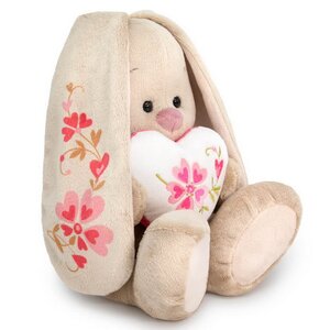 Мягкая игрушка Зайка Ми с сердцем 23 см, коллекция Розовые лепестки Budi Basa фото 4