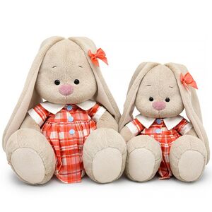 Мягкая игрушка Зайка Ми в платье в клетку 18 см Budi Basa фото 4